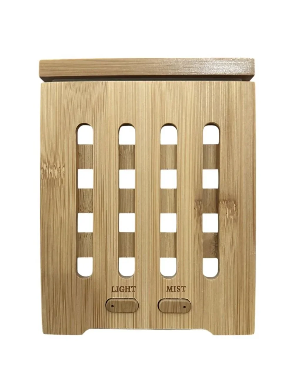 Bamboo Aromatherapy Essential Oil Diffuser Ultrasonic Cool Mist Color LED